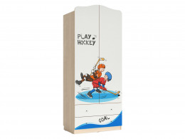 Детский распашной шкаф  Хоккей