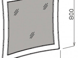 Зеркало Атлантида 80 см