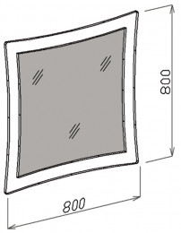 Зеркало Атлантида 80 см