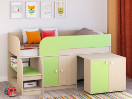 Кровать чердак Астра 9 V8 Белый/Белый