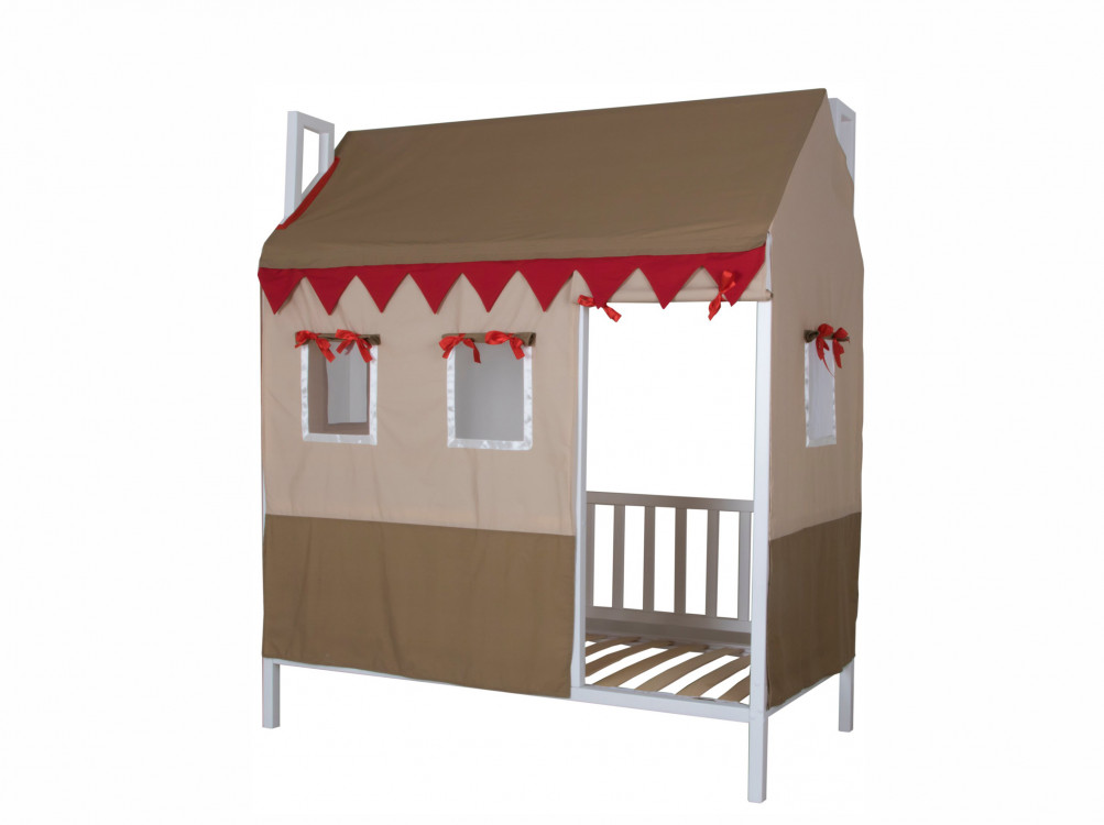 Кровать детская из натурального дерева "Домовёнок-2"