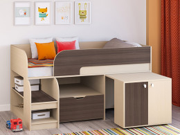 Кровать чердак Астра 9 V9 Белый/Белый