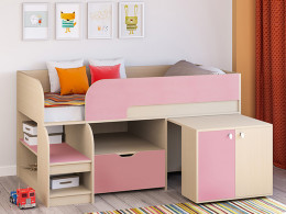 Кровать чердак Астра 9 V9 Белый/Белый