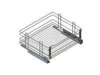 Выкатная корзина в нижнюю базу с доводчиком