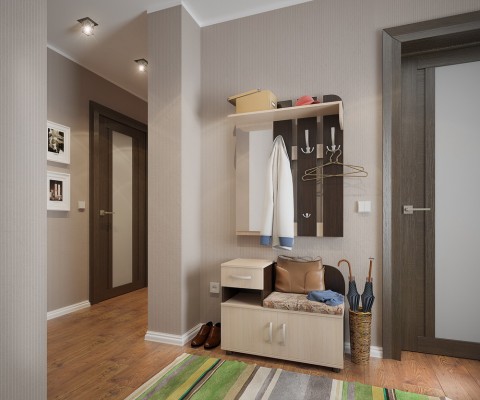 Прихожая в коридор малогабаритная МебельСон Аврора