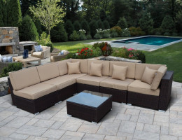 Комплект плетеной мебели  YR822-W53