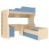 Двухъярусная кровать Дуэт-5 с металлической лестницей