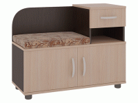 Тумба для обуви в прихожую с сиденьем МебельСон Аврора