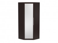 Угловой распашной шкаф с зеркалом  Шкаф угловой с зеркалом Парма