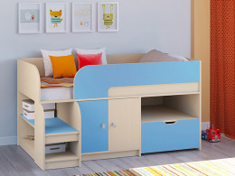 Кровать чердак Астра 9 V4 Белый/Белый