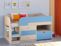 Кровать чердак Астра 9 V5 Белый/Белый