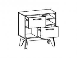 Комод Милана Радиорамма 2101.М2