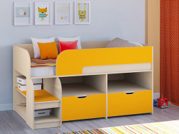 Кровать чердак Астра 9 V6 Белый/Белый