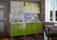 Прямой кухонный гарнитур BTS Лоза Люкс 200 см