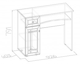 Туалетный столик Sherlock 53 (спальня) 