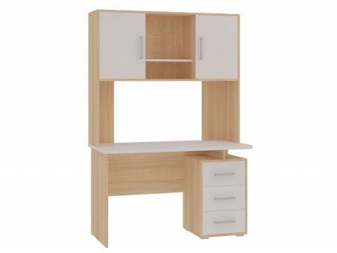 Компьютерный стол с надстройкой МебельСон SKL2.1N02 + NKL02S1.2