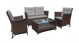 Комплект плетеной мебели из искусственного ротанга  AFM-804