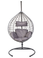 Кресло подвесное Tropica Gray   серая подушка