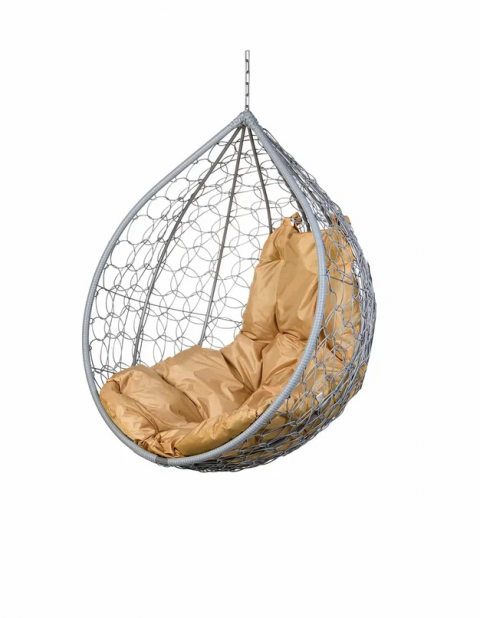 Кресло подвесное Tropica Gray BS  серая подушка