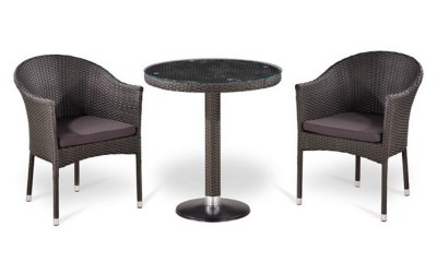 Комплект плетеной мебели из искусственного ротанга  T504/Y350W-W2390 2Pcs