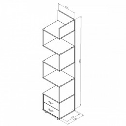 Пенал-стеллаж Дельта №5.01