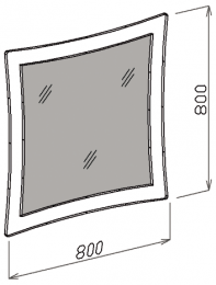 Зеркало Роберта 80 см