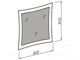 Зеркало Роберта 80 см