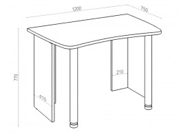 Компьютерный стол СКЛ-Софт140 БЕ, -Софт120 