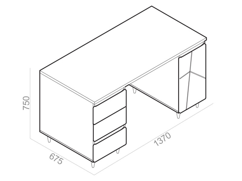 Письменный стол Столлайн СТЛ.339.06 Письменный стол Столлайн СТЛ.339.06