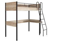 Дельта-Лофт-20.02.01 кровать чердак с рабочей поверхностью