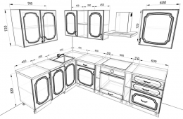 Кухня Базис-Классика 2,8 метра