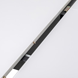 Стол раздвижной Leset Асгард, стекло Белое/опоры Черные