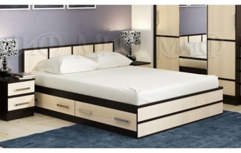 Сакура Кровать с ящиками 90