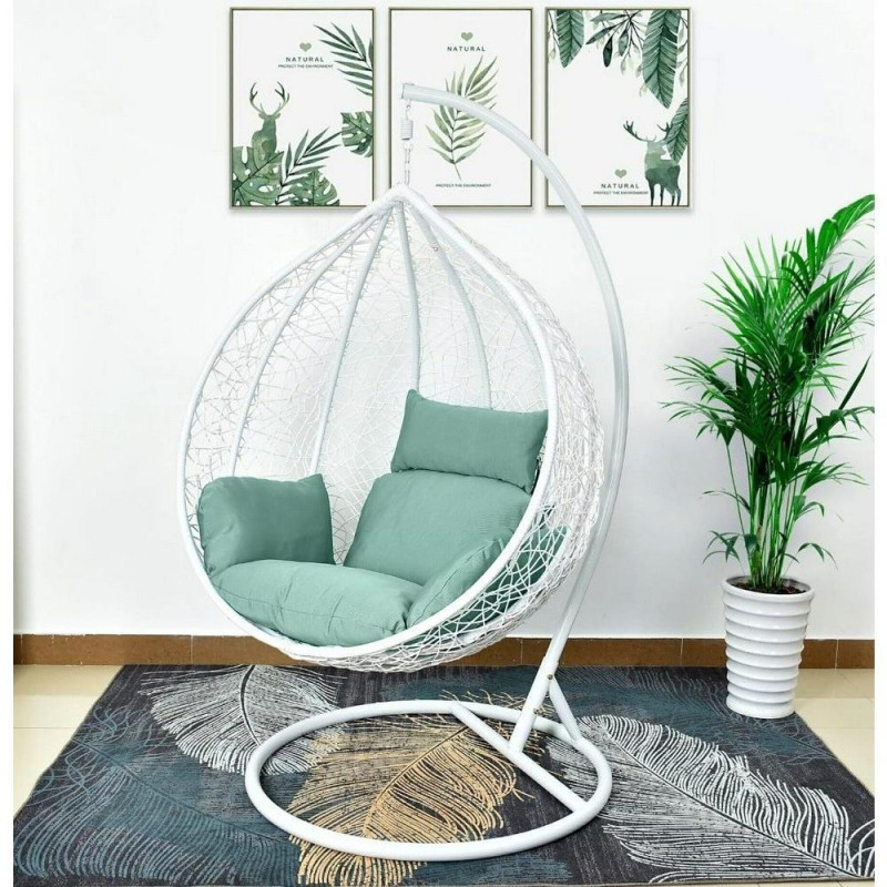 Подвесное кресло AFM-168A-XL White/Green Подвесное кресло AFM-168A-XL White/Green
