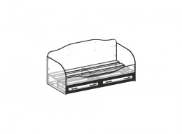 Кровать с ящиками Сенди 94 см