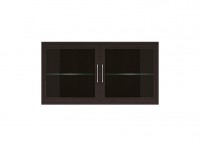 Шкаф-витрина  Полка навесная 1200 ( стеклодвери) Парма Люкс