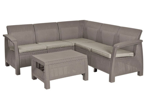 Комплект плетеной мебели Keter 17202123 Комплект пластиковой плетеной мебели Corfu Relax set