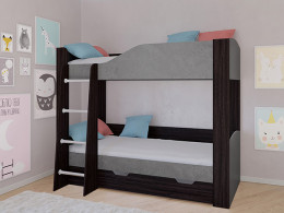 Кровать двухъярусная АСТРА 2 Венге/Сонома с ящиком