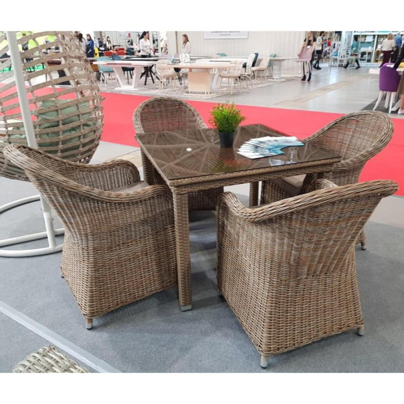 Комплект мебели T257B/Y490 Beige (4+1) Комплект мебели T257B/Y490 Beige (4+1)