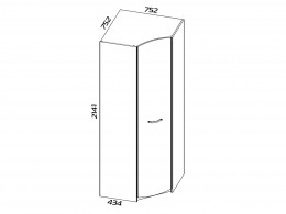 Угловой шкаф Кристофер ТД-328.07.23 