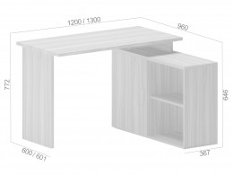 Компьютерный стол СКЛ-ПРЯМ120/130+ТБЛ-