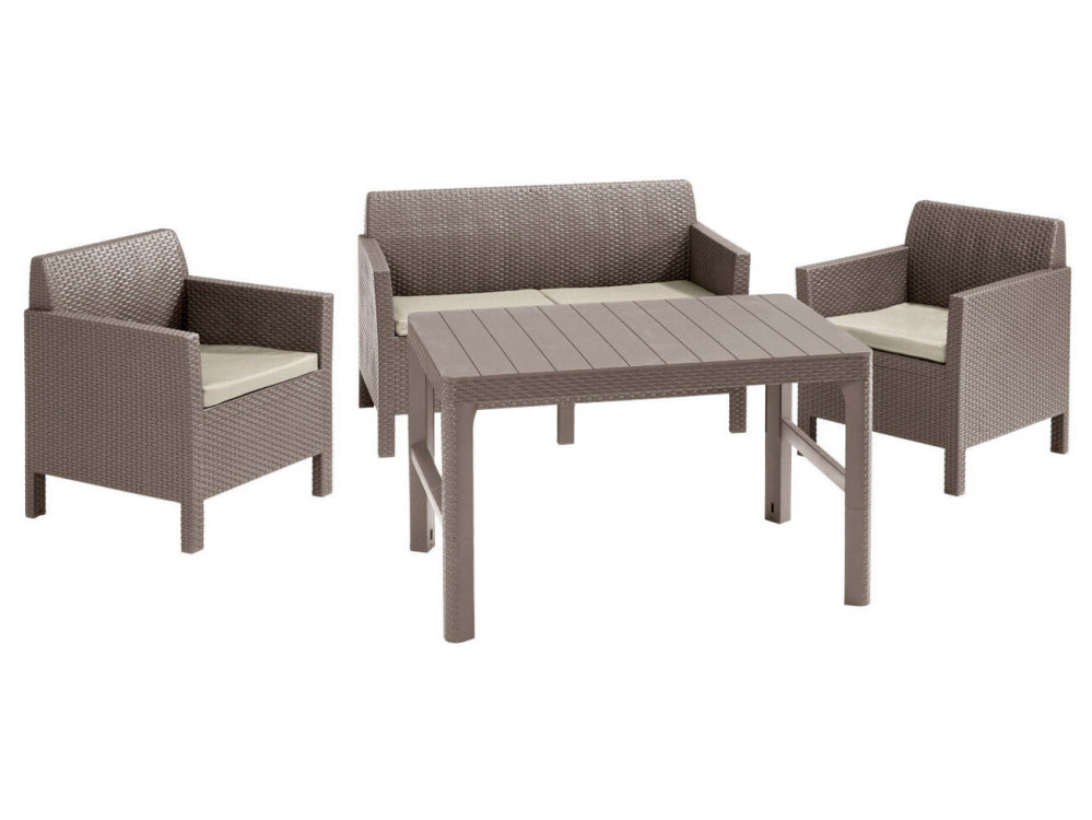 Комплект садовой мебели Keter 17204944 Комплект мебели Orlando set + Lyon wicker table