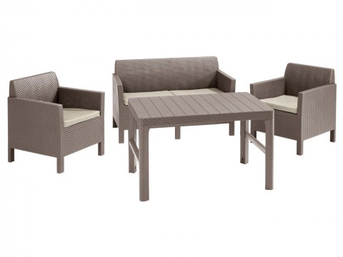 Комплект садовой мебели Keter 17204944 Комплект мебели Orlando set + Lyon wicker table
