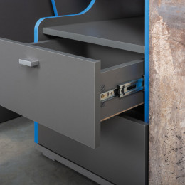 Детский шкаф Моби Шкаф 2-х створчатый Индиго 10.19