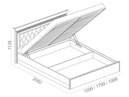 Двуспальная кровать  Неаполь