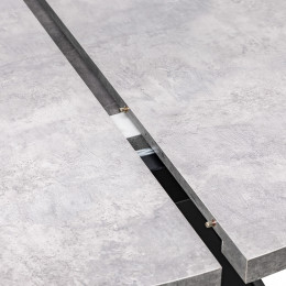 Стол раздвижной Leset Асгард, Бетон/опоры Черные