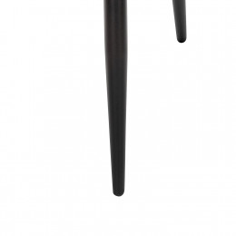 Стул с подлокотниками Leset Слим, каркас Черный, велюр Графит