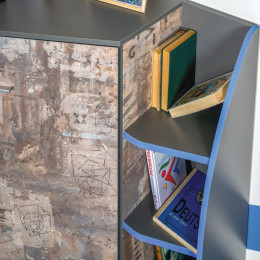 Детский шкаф  2-х створчатый Индиго малый 10.20