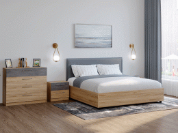 Кровать с подъемным механизмом  Кровать Лофт без матраса (Люкс Классика)