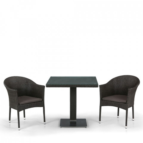Комплект плетеной мебели T605SWT/Y350B-W53 Brown